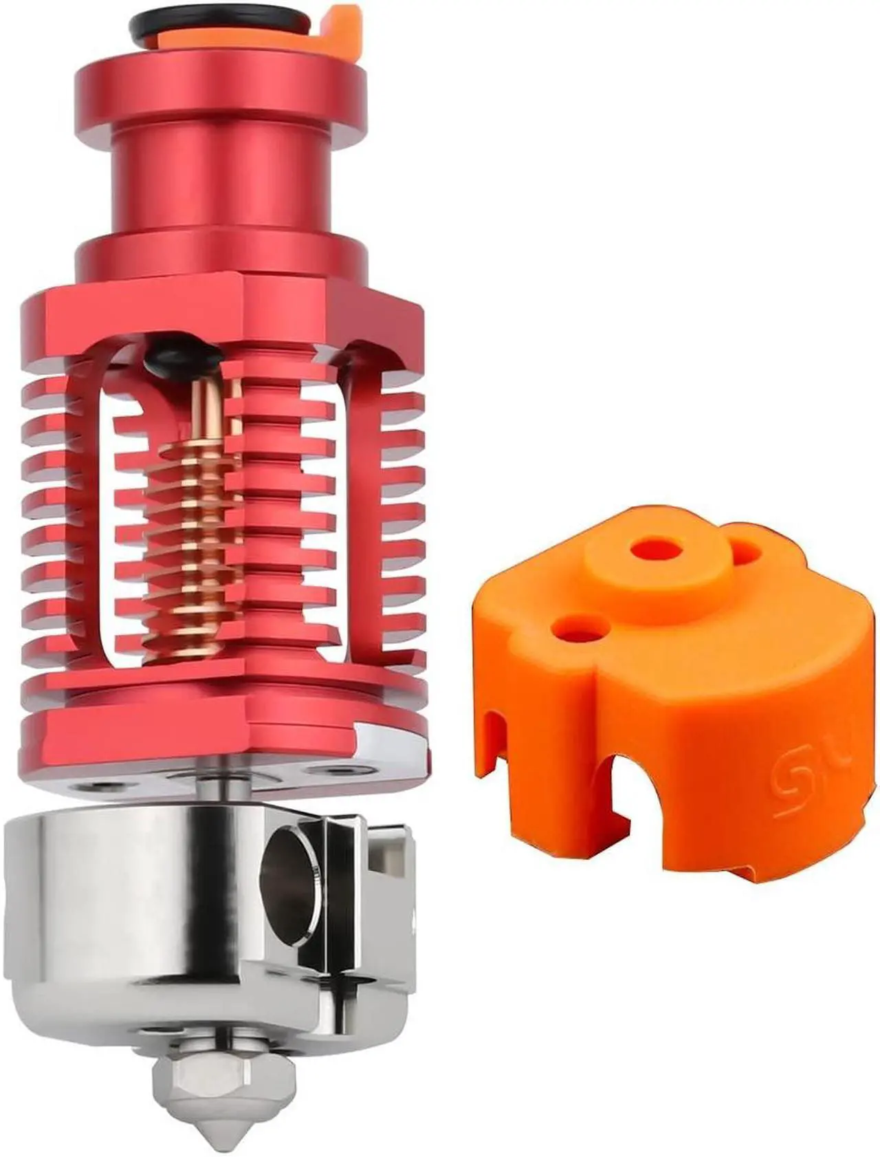 Main image of Upgrade Red Lizard k1 V6 Dragon Hotend Plated Copper Nozzle Block Compatible with Voron 2.4 0.1 CR10 Ender 3 V2 Pro Ender 5 Prusa I3 MK3s Titan DDB Extruder 3D Printer