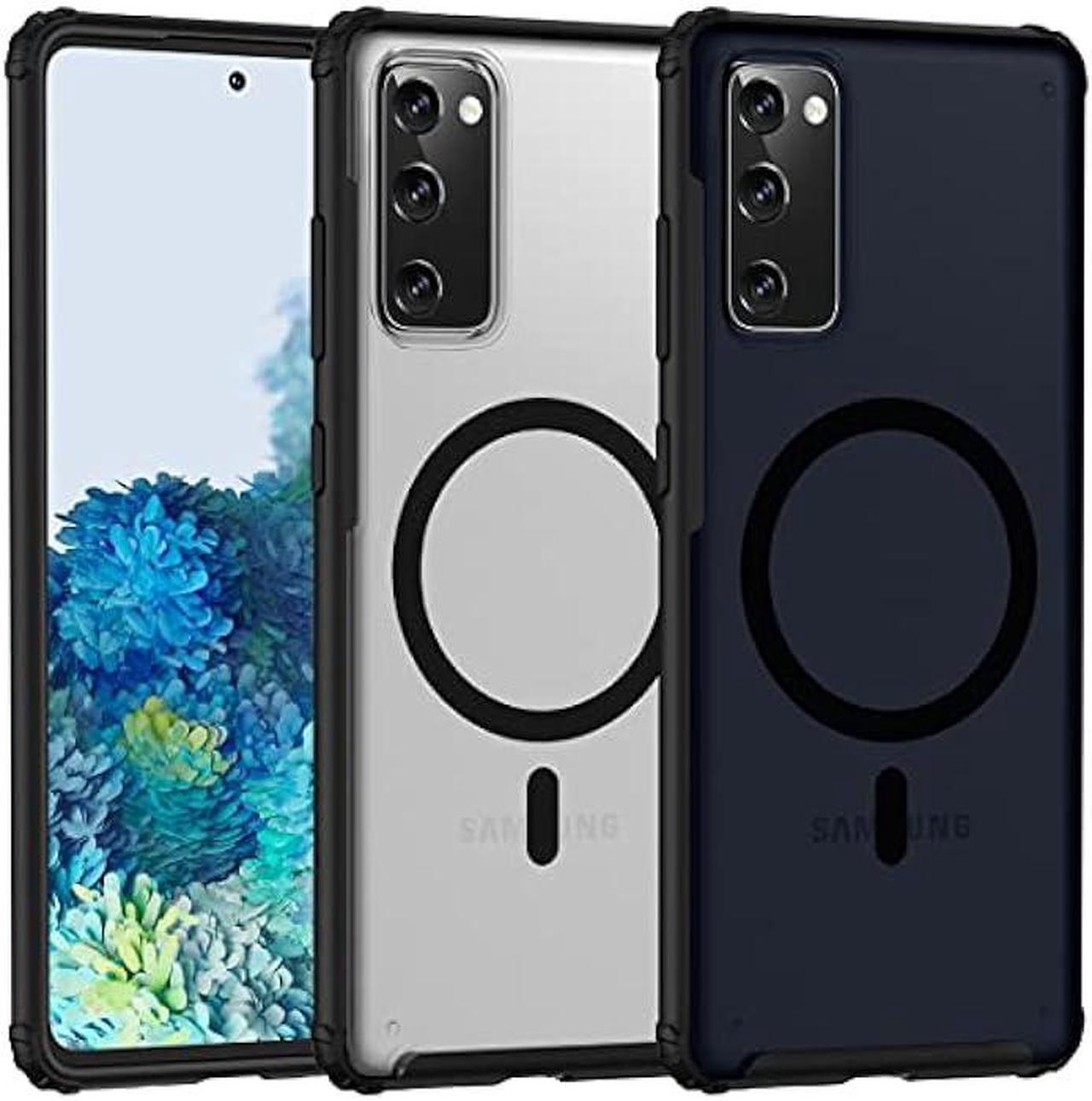 Main image of TIANNIUKE Magnetic Case for Samsung Galaxy S20 FE 5G, Translucent Matte Anti-Fingerprint,Compatible with MagSafe,Slim Fit Shockproof Protective Phone Case for Galaxy S20 FE Case (Black)