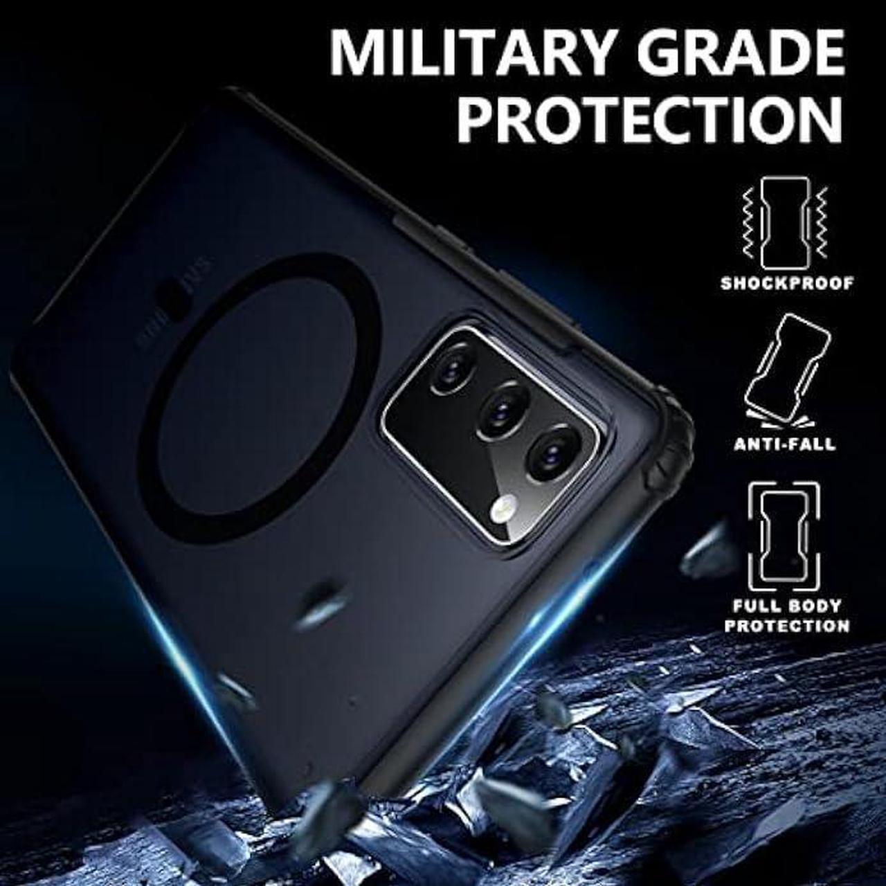 Alt view image 5 of 6 - TIANNIUKE Magnetic Case for Samsung Galaxy S20 FE 5G, Translucent Matte Anti-Fingerprint,Compatible with MagSafe,Slim Fit Shockproof Protective Phone Case for Galaxy S20 FE Case (Black)