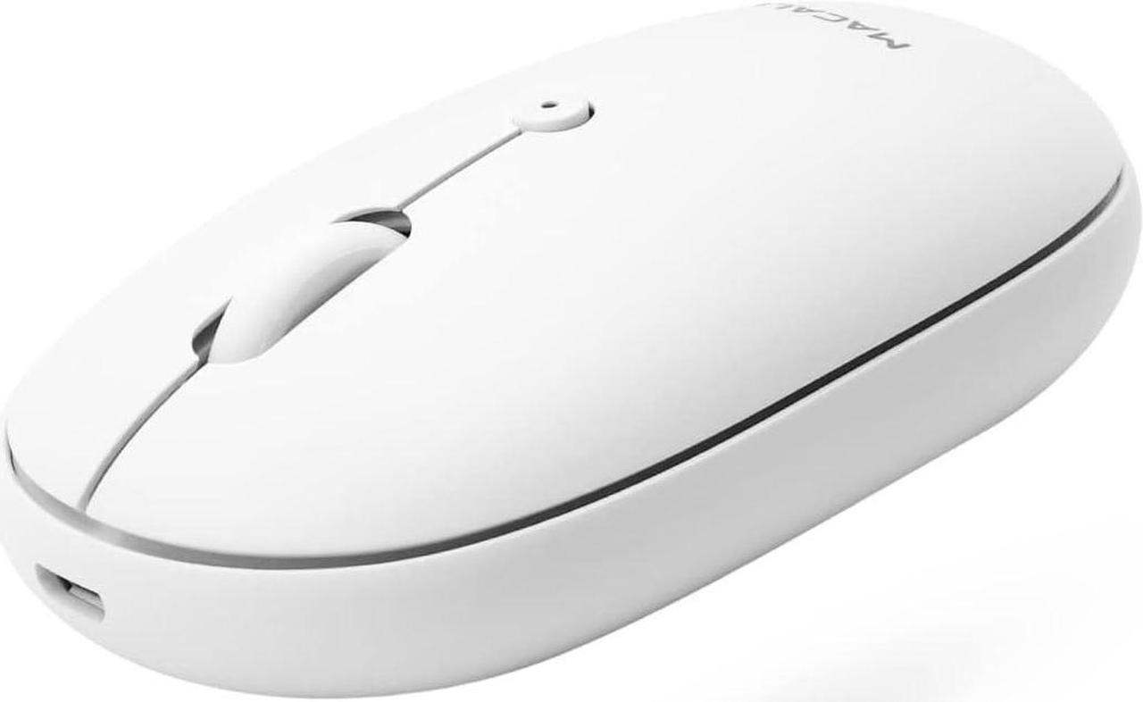 Main image of Macally Wireless Bluetooth Mouse - Strong Connection - Quiet, Comfortable, Rechargeable Mouse for MacBook Air/Pro, Mac, iMac, Apple iPad - Wireless Mouse for Laptop, Windows PC Desktop