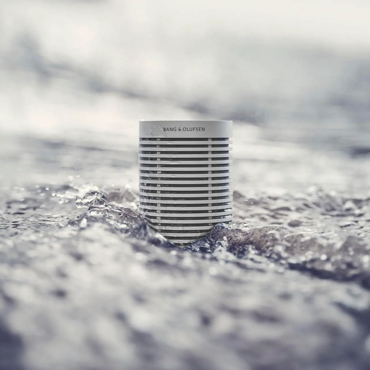 Alt view image 5 of 7 - Bang & Olufsen Beosound Explore - Wireless Outdoor Bluetooth speaker, IP 67 Dustproof and Waterproof, Grey Mist
