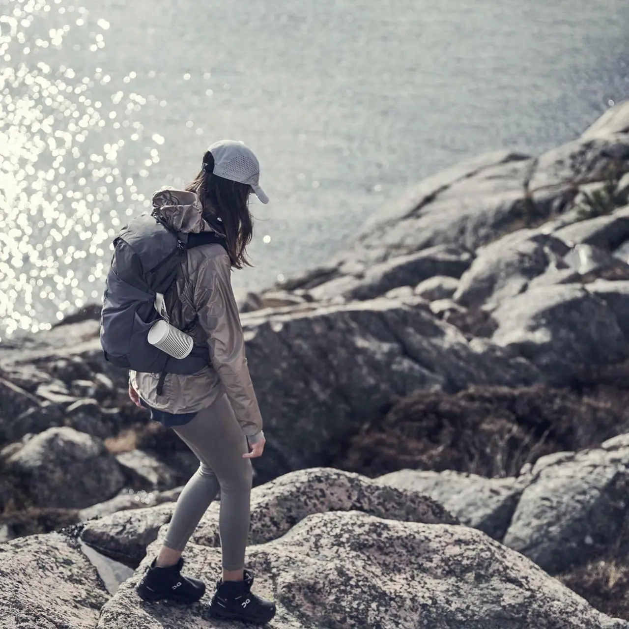 Alt view image 6 of 7 - Bang & Olufsen Beosound Explore - Wireless Outdoor Bluetooth speaker, IP 67 Dustproof and Waterproof, Grey Mist