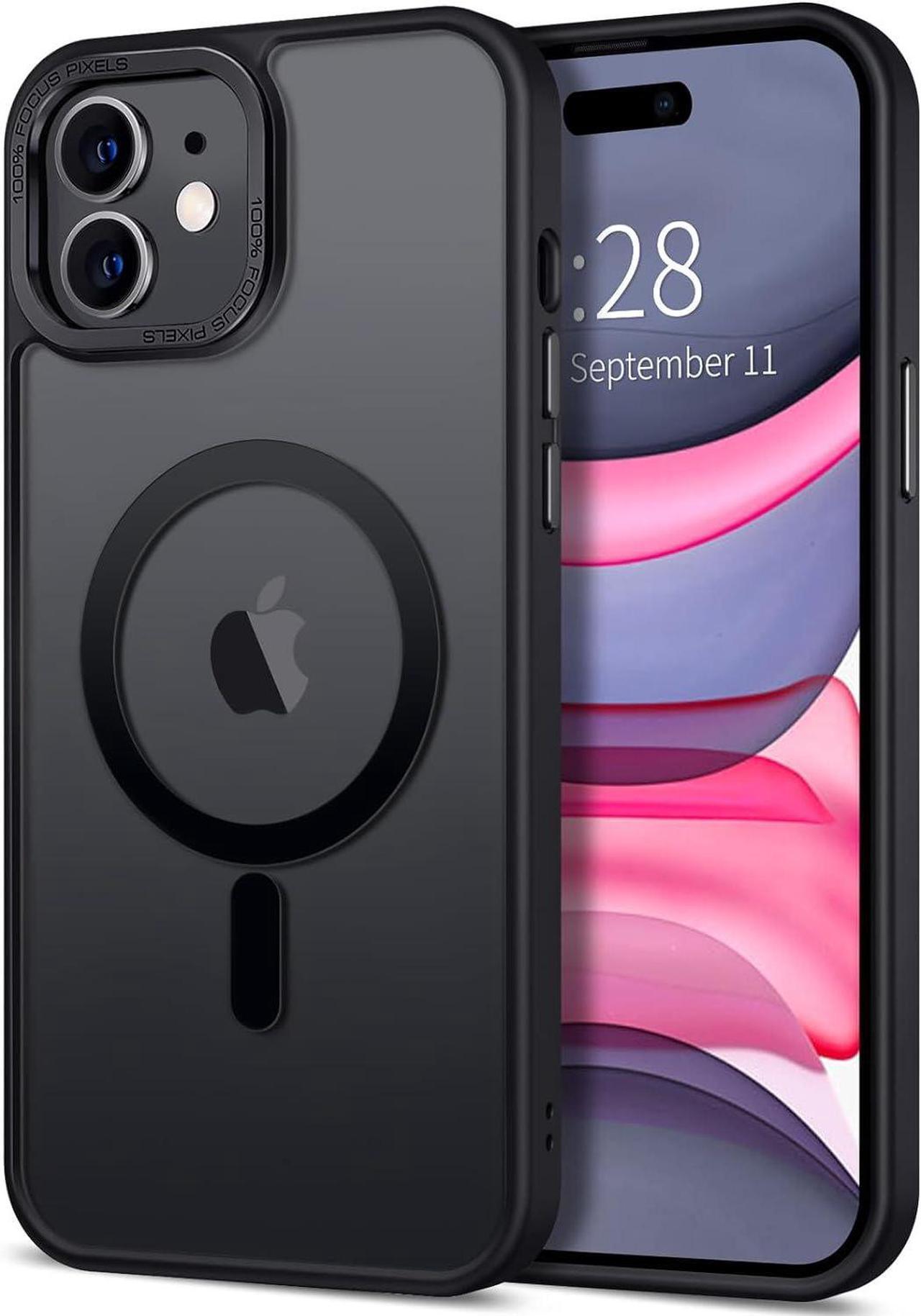 Main image of Case for iPhone 11 Case Magnetic Translucent Matte Phone Cases 6.1" [Compatible with MagSafe] Thin Slim Fit Shockproof Bumper Hard Protective Cover for Women Men Girls, Frosted Black