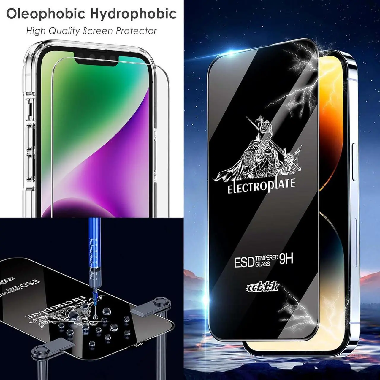Alt view image 6 of 7 - for iPhone 14 Case Clear with Screen Protector, Camera Lens Protector, Military-Grade Protection, Hybrid iPhone 14 Clear Case with Cushion buffer (Crystal Clear)