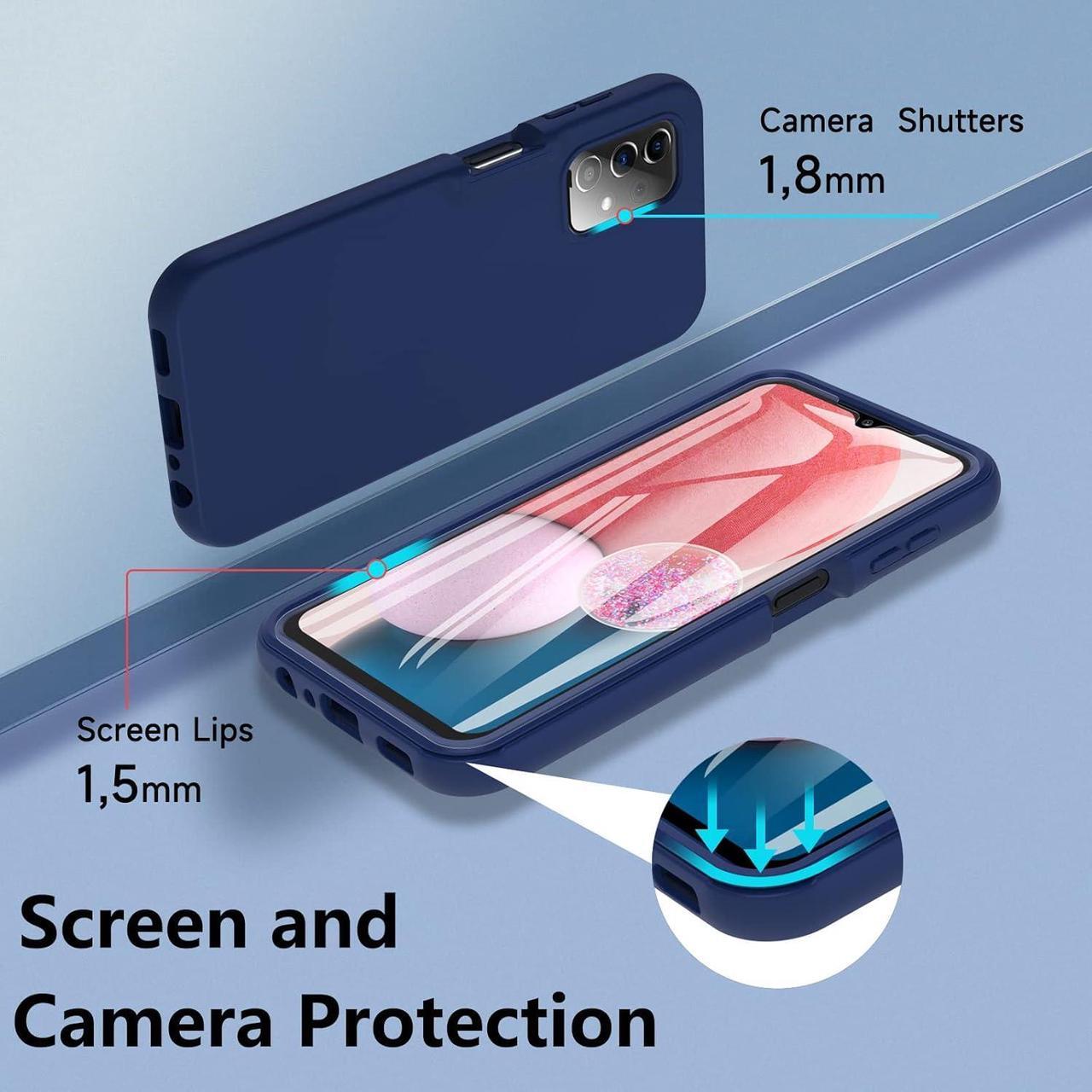 Alt view image 3 of 7 - BESINPO for Gabb Phone 3 Pro Case,Military Grade Drop 360 Full Body Protection with Built-in Screen Protector Shockproof Rugged Bumper Case for Samsung Galaxy A13/Gabb Phone 3 Pro -Navy