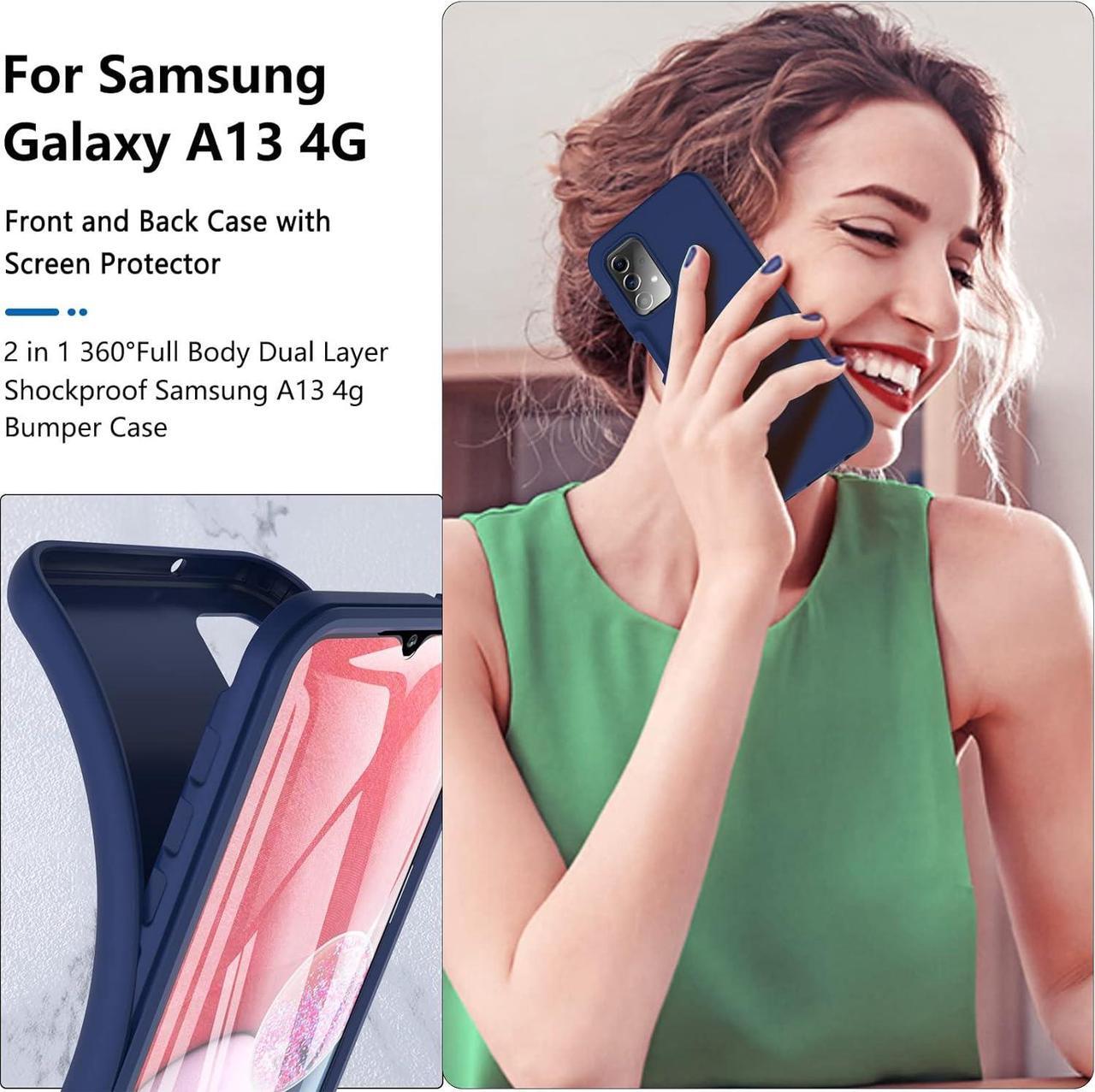 Alt view image 7 of 7 - BESINPO for Gabb Phone 3 Pro Case,Military Grade Drop 360 Full Body Protection with Built-in Screen Protector Shockproof Rugged Bumper Case for Samsung Galaxy A13/Gabb Phone 3 Pro -Navy