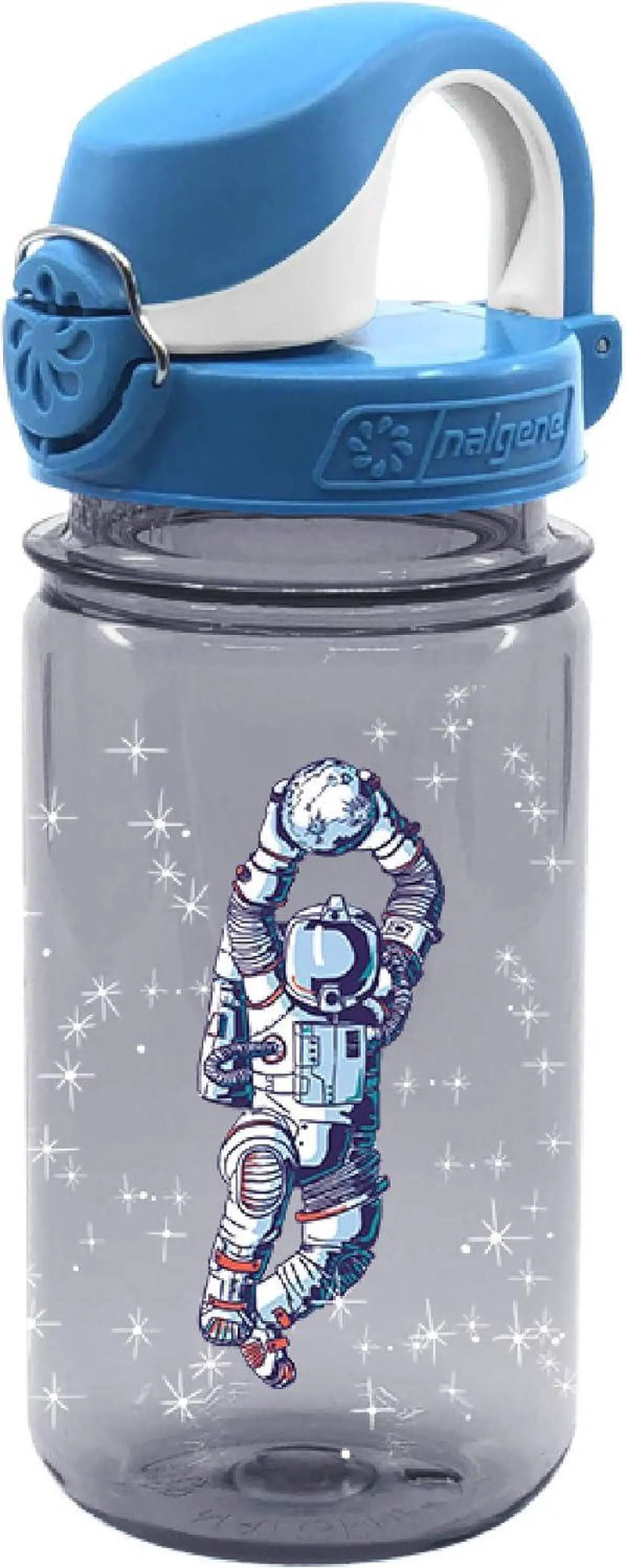 Main image of Nalgene Sustain Tritan BPA-Free Kids On The Fly Water Bottle Made with Material Derived from 50% Plastic Waste, Leak Proof, Durable, BPA Free, Carabiner Friendly, Reusable, 12 oz