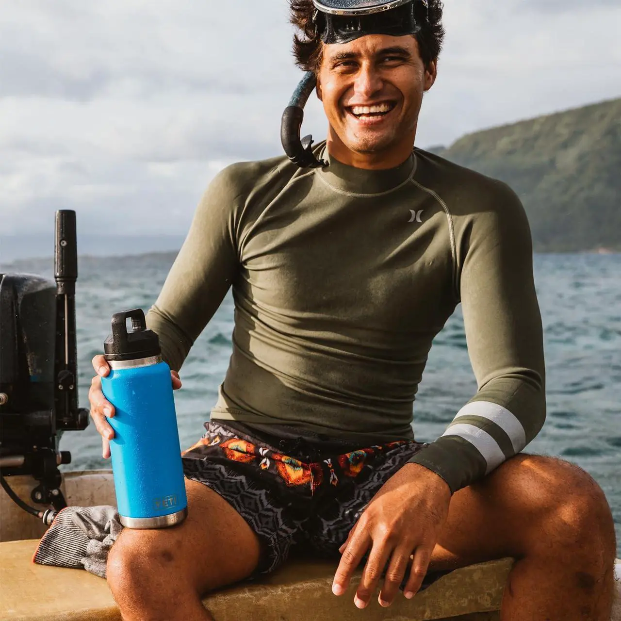 Alt view image 6 of 7 - YETI Rambler 36 oz Bottle, Vacuum Insulated, Stainless Steel with Chug Cap