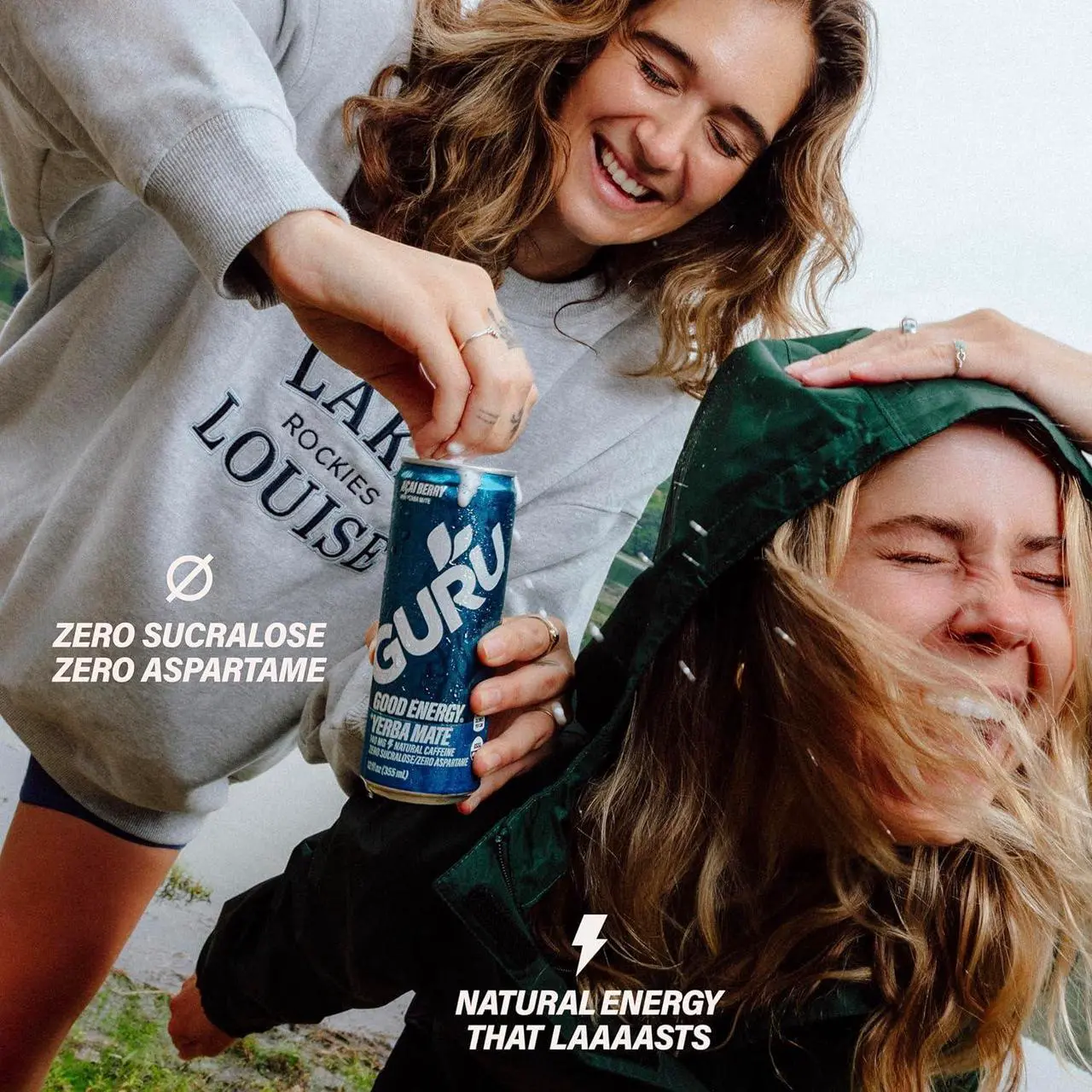 Alt view image 4 of 7 - GURU Yerba Mate Organic Energy Drinks, Clean Energy Drink with Plant Based Natural Caffeine from Green Tea, Low Calorie, Gluten Free, 140mg Caffeine, Healthy Drinks, Acai Berry, 12oz (Pack of 12)