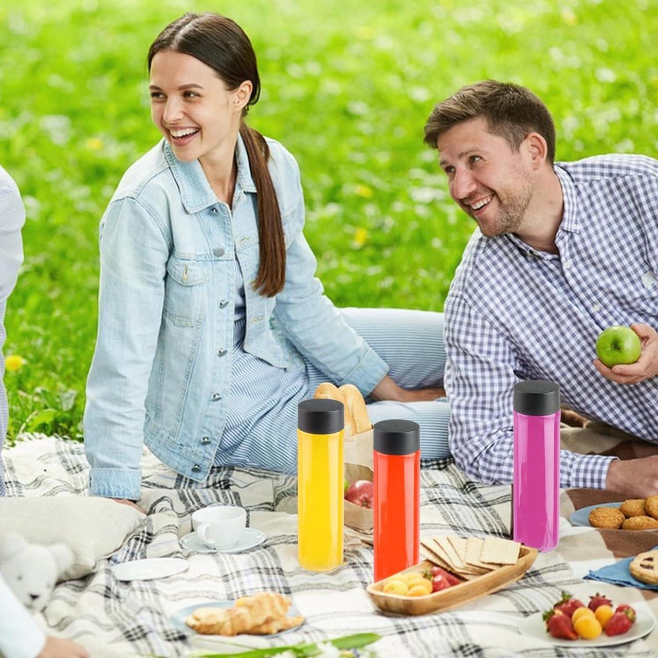 Alt view image 6 of 7 - 12 Pack 16oz Glass Water Bottles, 500ml Empty Glass Drink Bottles with Black Lids, Brush & Labels, Clear Reusable Juice Bottles for Juicing, Homemade Smoothies, Beverages