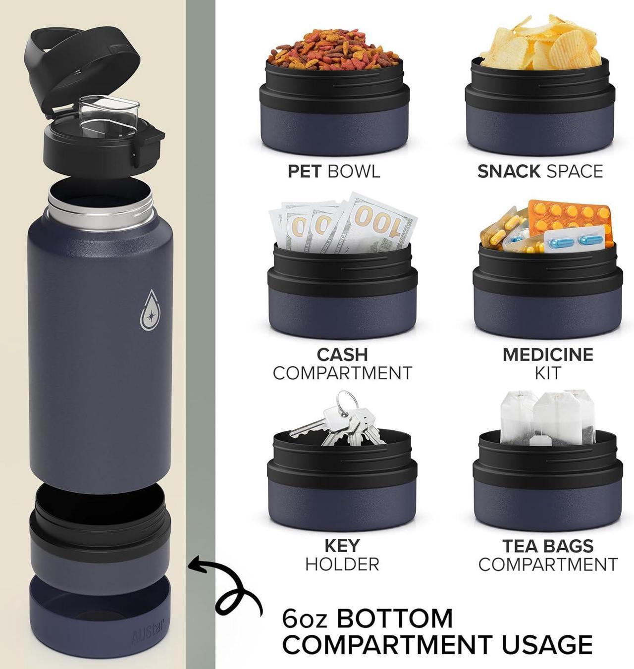 Alt view image 2 of 7 - Fruit Infuser Water Bottle - Hot & Cold - Dishwasher Safe - 26 oz (Acai)