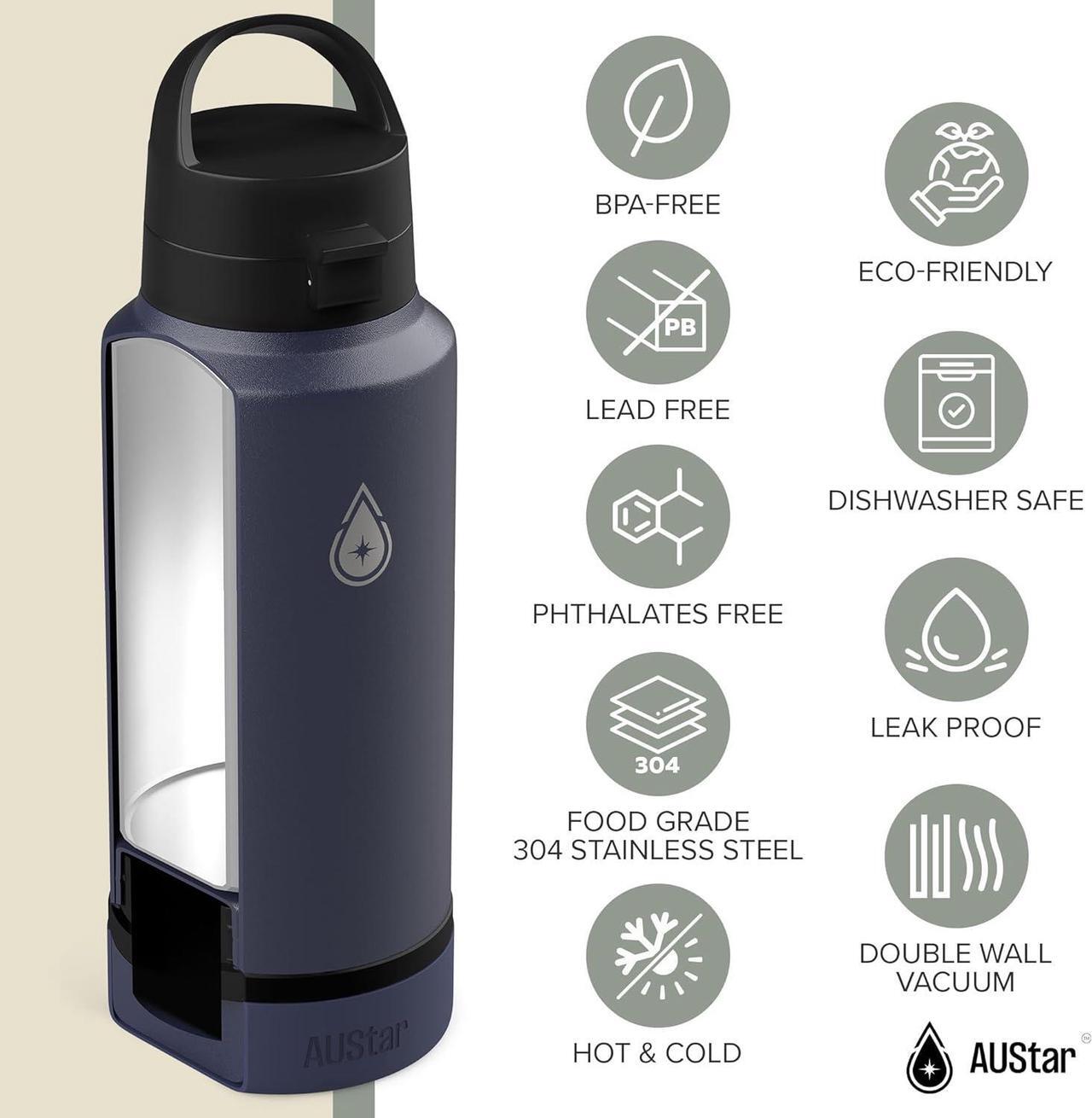 Alt view image 5 of 7 - Fruit Infuser Water Bottle - Hot & Cold - Dishwasher Safe - 26 oz (Acai)