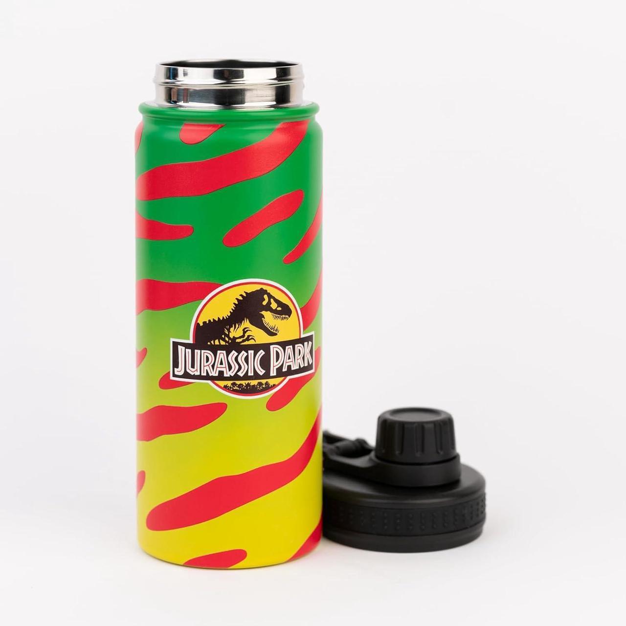 Alt view image 3 of 7 - Official Jurassic Park Movies Bottle 500ml - 17 oz | Jurassic Park Water Bottle Kids | Jurassic Park Merchandise | Dinosaur Water Bottle | Jurassic World Rebirth