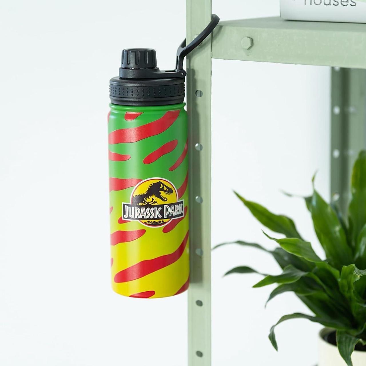 Alt view image 7 of 7 - Official Jurassic Park Movies Bottle 500ml - 17 oz | Jurassic Park Water Bottle Kids | Jurassic Park Merchandise | Dinosaur Water Bottle | Jurassic World Rebirth