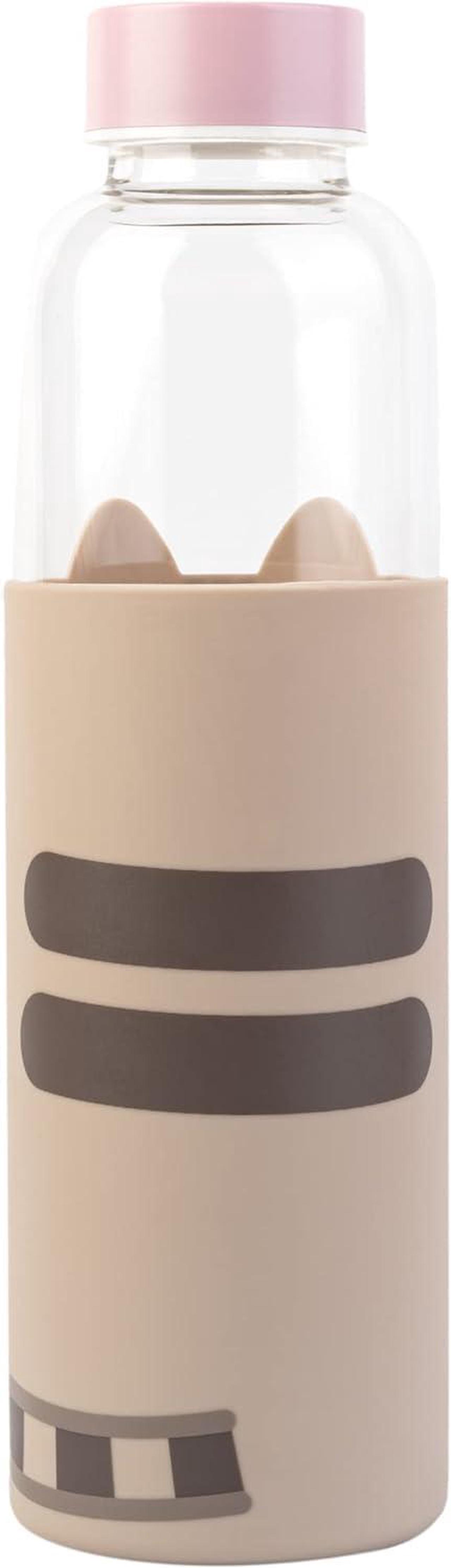 Alt view image 2 of 7 - Erik Official Pusheen Glass Water Bottle - 500ml / 17oz - Kawaii Water Bottle - Water Bottle 500ml - Cute Gifts - Cute Water Bottle - Pusheen Gifts