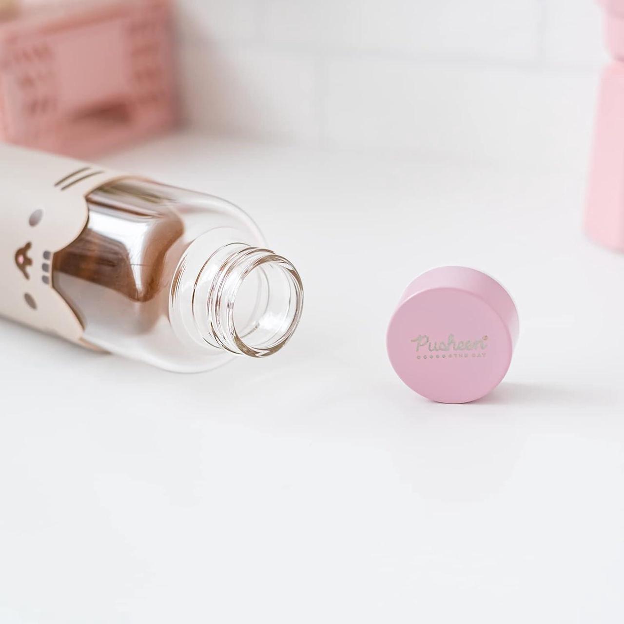 Alt view image 5 of 7 - Erik Official Pusheen Glass Water Bottle - 500ml / 17oz - Kawaii Water Bottle - Water Bottle 500ml - Cute Gifts - Cute Water Bottle - Pusheen Gifts
