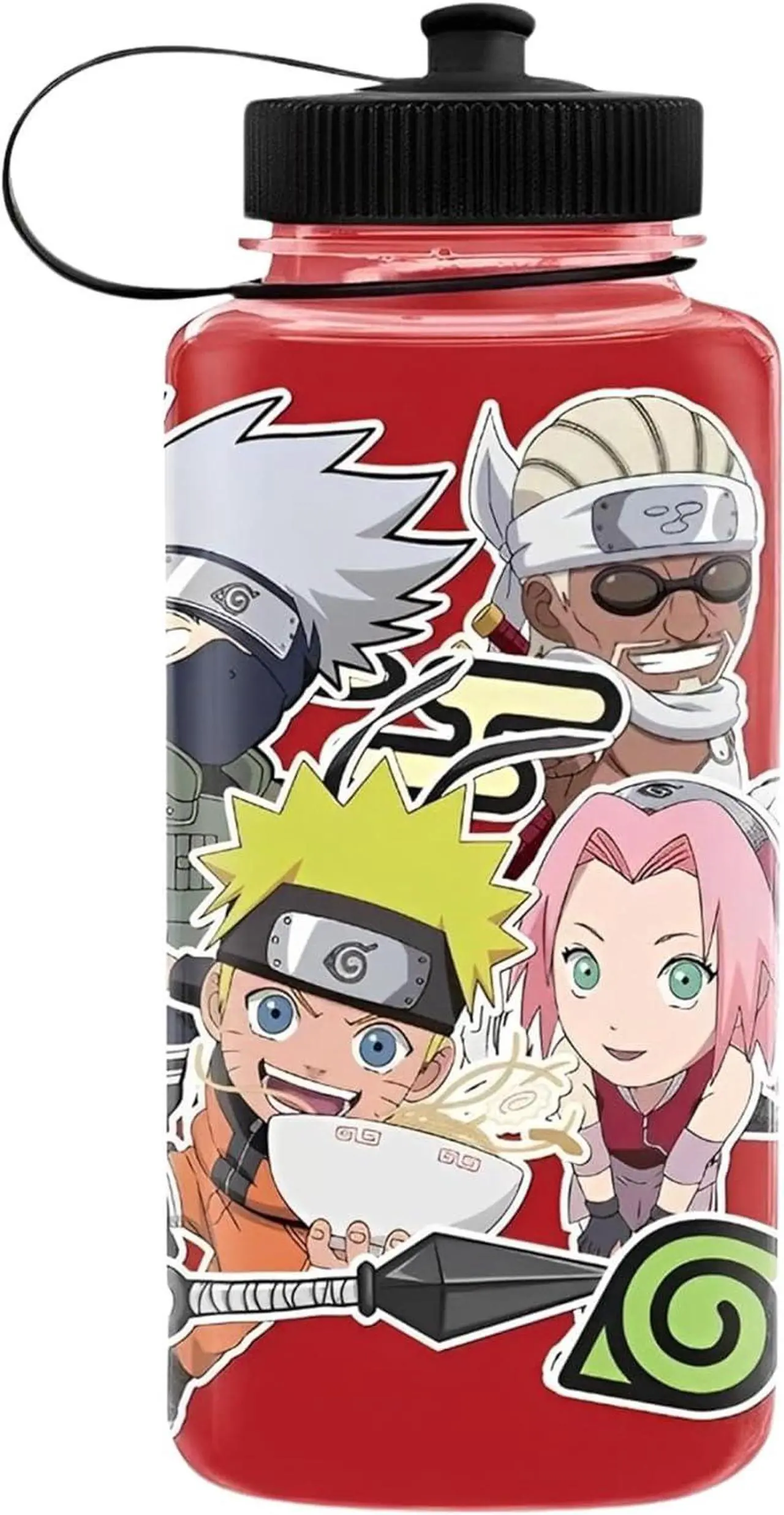 Main image of JUST FUNKY Naruto Sticker Bomb 32oz Plastic Water Bottle