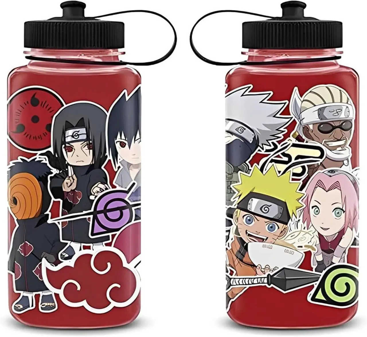 Alt view image 2 of 4 - JUST FUNKY Naruto Sticker Bomb 32oz Plastic Water Bottle
