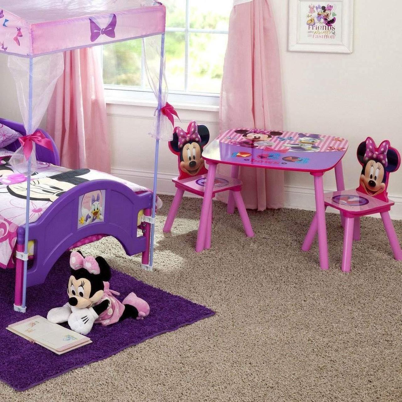 Alt view image 5 of 5 - Delta Children (2 Included), Disney Minnie Mouse Kids Chair Table, 3-Piece Set, Multicolor
