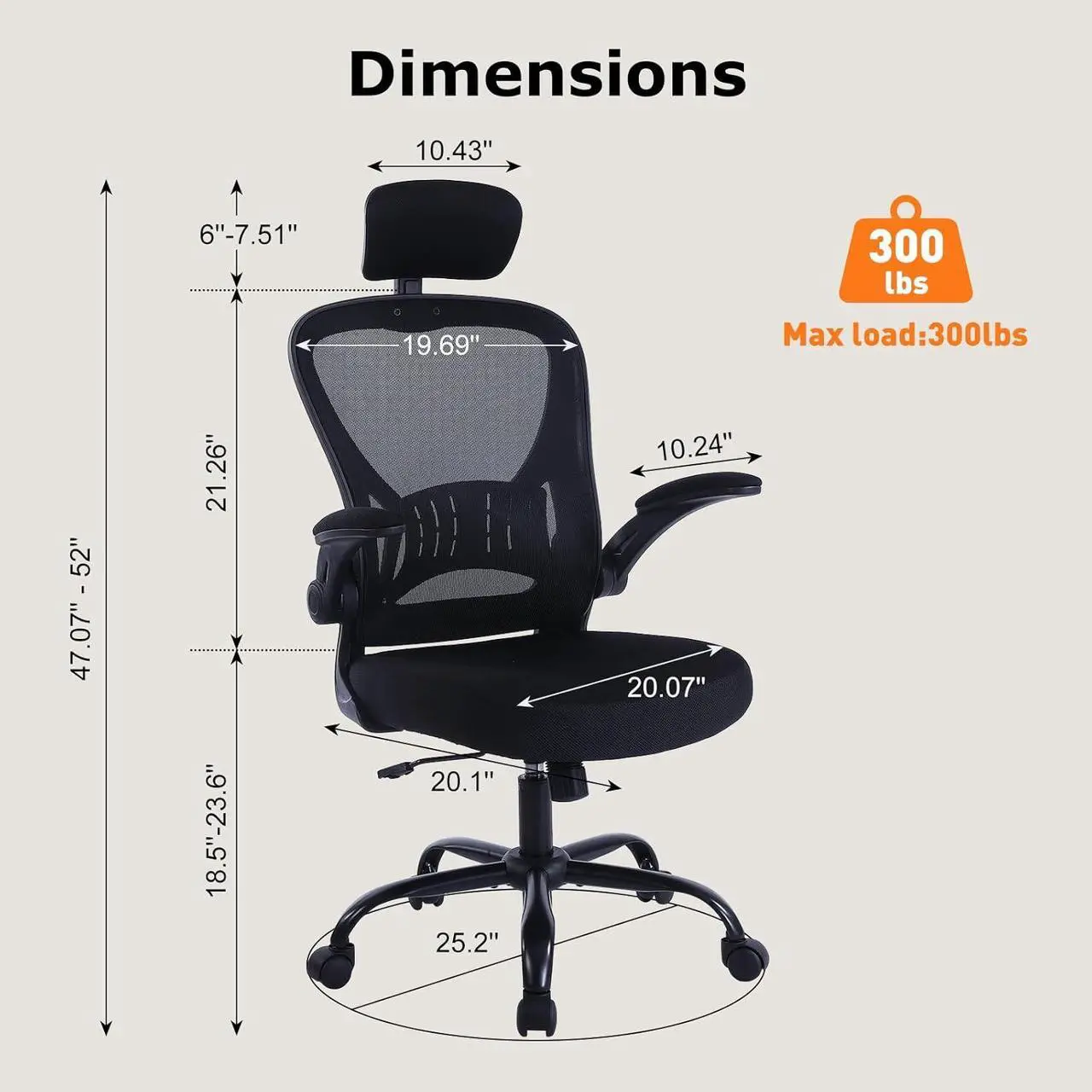 Heightele Ralex-Chair Office Chair - Thumbnail 5