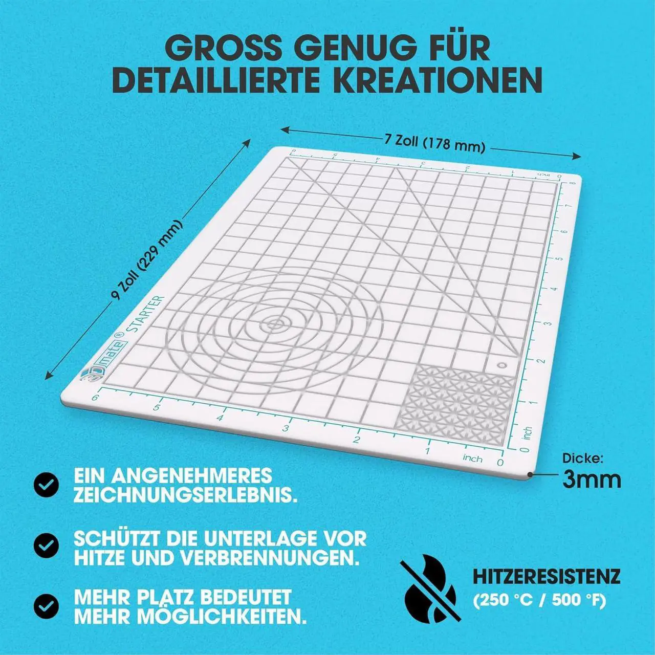 Alt view image 5 of 7 - 3D Pen Filament with Silicon Design Mat and Compatible Stencils Book with 11 Templates - 1.75mm PLA Plastic Refills - 360 Feet of Assorted Filament for 3D Drawing and Doodling