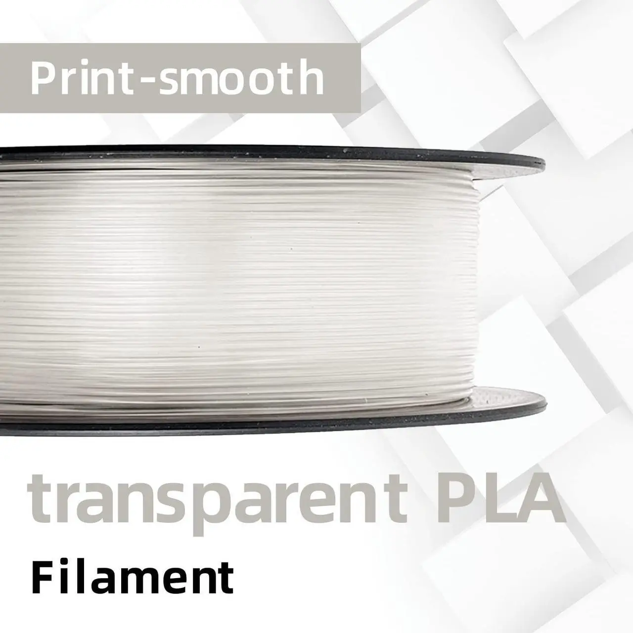 Alt view image 7 of 7 - GIANTARM Clear PLA Filament, 1.75mm Transparent PLA 1kg Spool (2.2lbs), 3D Printer Filament with Vacuum Packaging