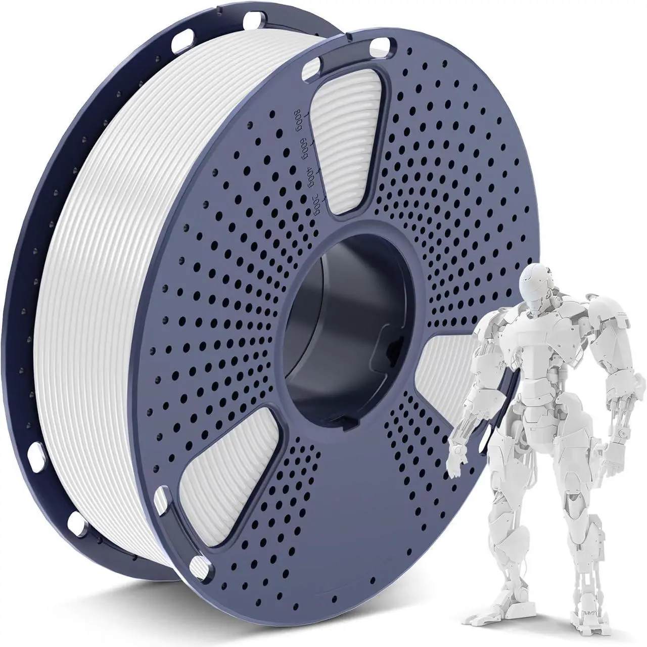 Main image of SUNLU PLA 3D Printer Filament PLA Filament 1.75mm, Neatly Wound PLA 3D Printing Filament, Dimensional Accuracy +/- 0.02 mm, Fit Most FDM 3D Printer, 1kg Spool (2.2lbs), Good for Lithophane, PLA White