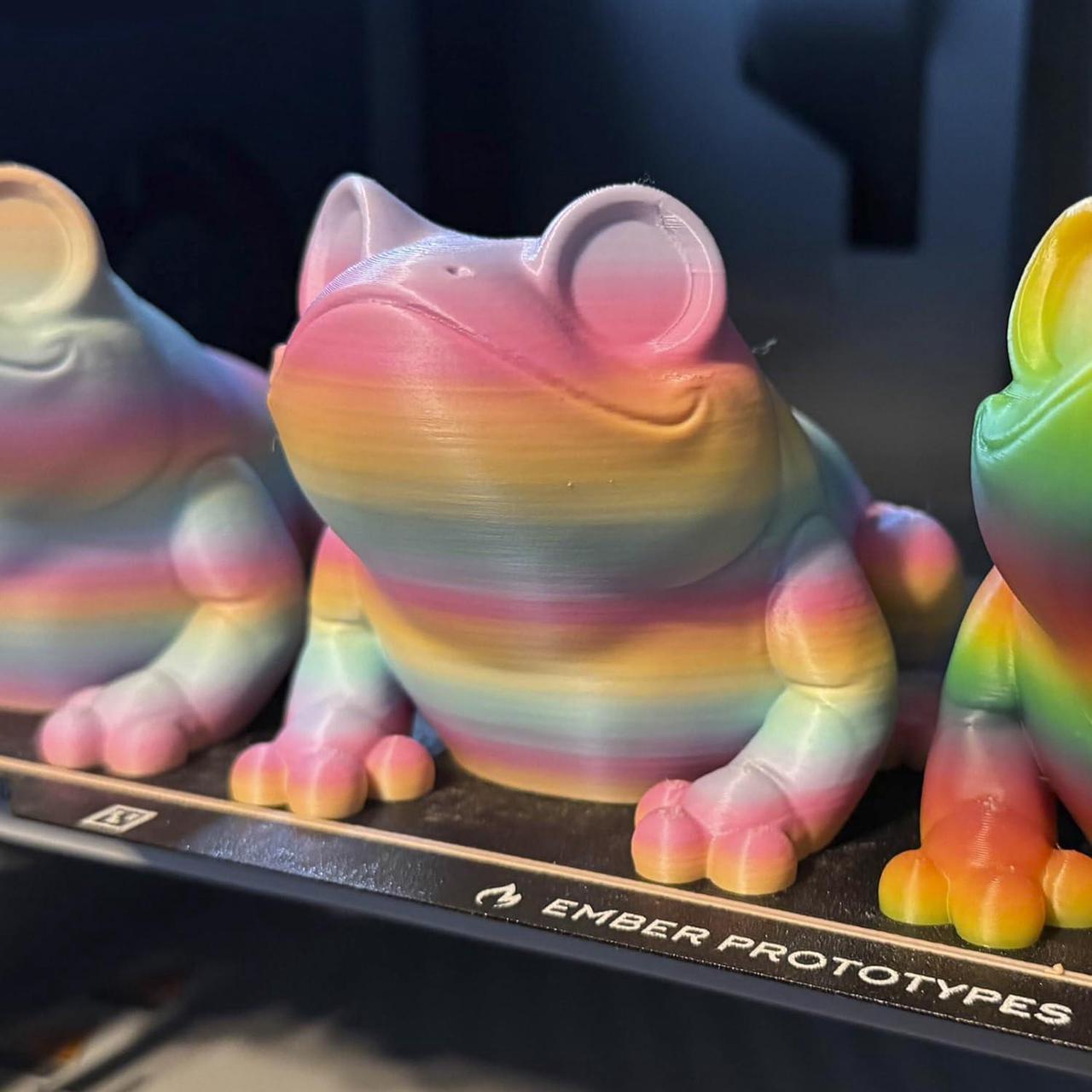 Alt view image 3 of 6 - Polymaker Panchroma Satin Rainbow PLA 3D Printer Filament 1.75mm, Gradient Rainbow PLA Filament 1.75 Satin Surface 1kg - Panchroma Multicolor PLA 3D Printing Filament