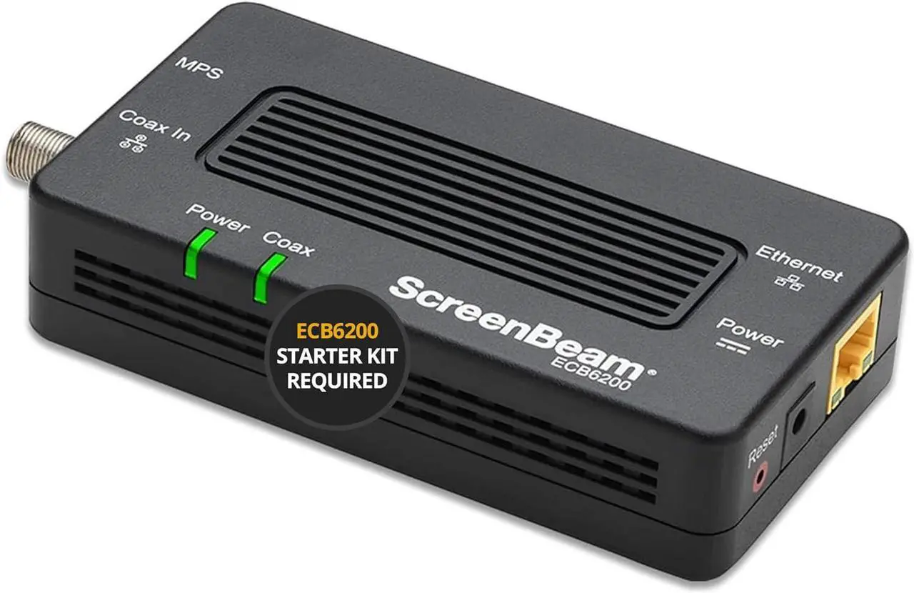 Main image of ScreenBeam Bonded MoCA 2.0 Network Adapter for High Speed Internet, Ethernet Over Coax - Single Add-On Adapter for Existing MoCA Network