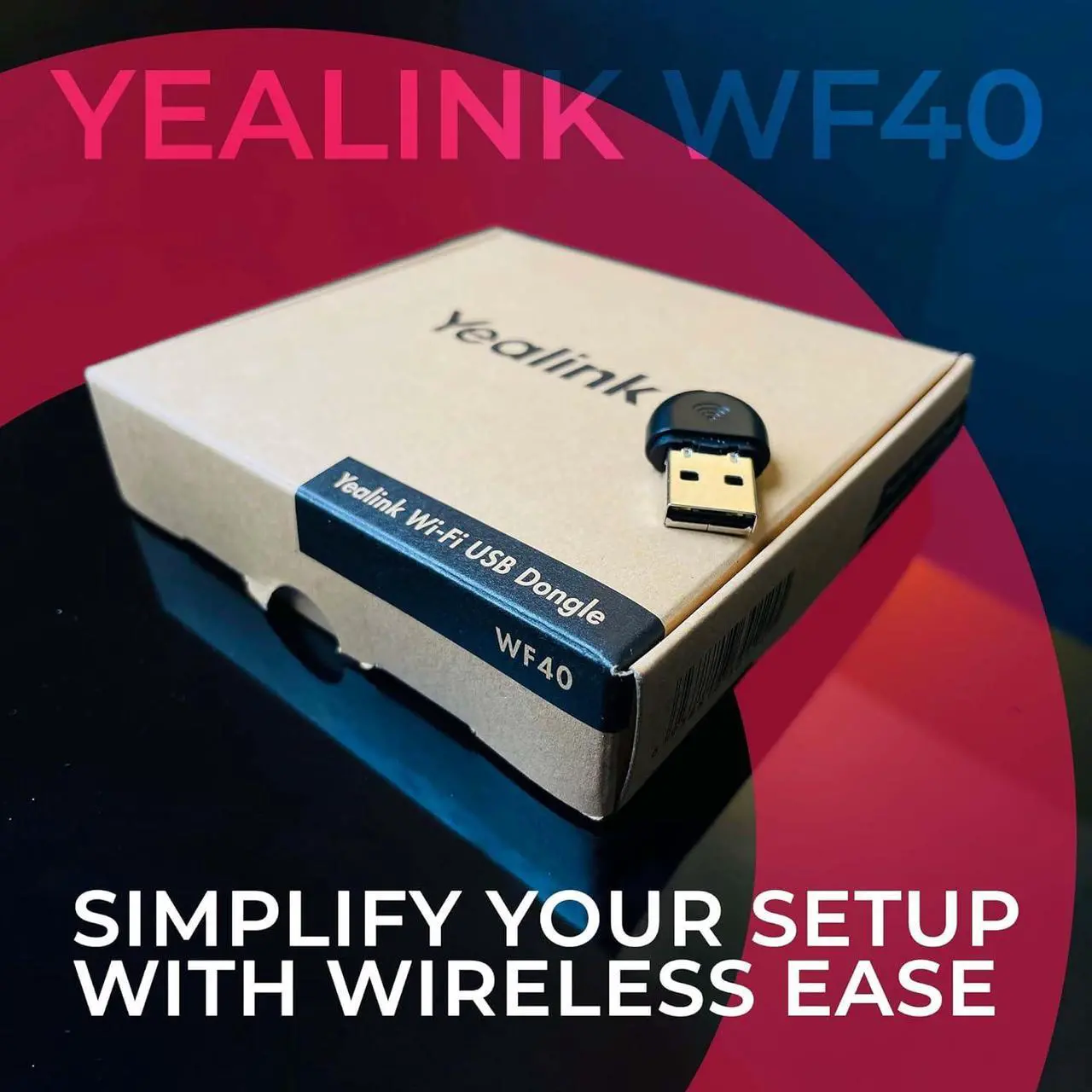 Alt view image 3 of 5 - Yealink WF40 USB Wi-Fi Dongle Adapter for Desk Phones - Compatible Phone Models - T27G, T29G, T46G, T48G, T41S, T42S, T46S, T48S, T52S, T54S, T42U, T43U, T46U, T48U, Global Teck Microfiber Cloth