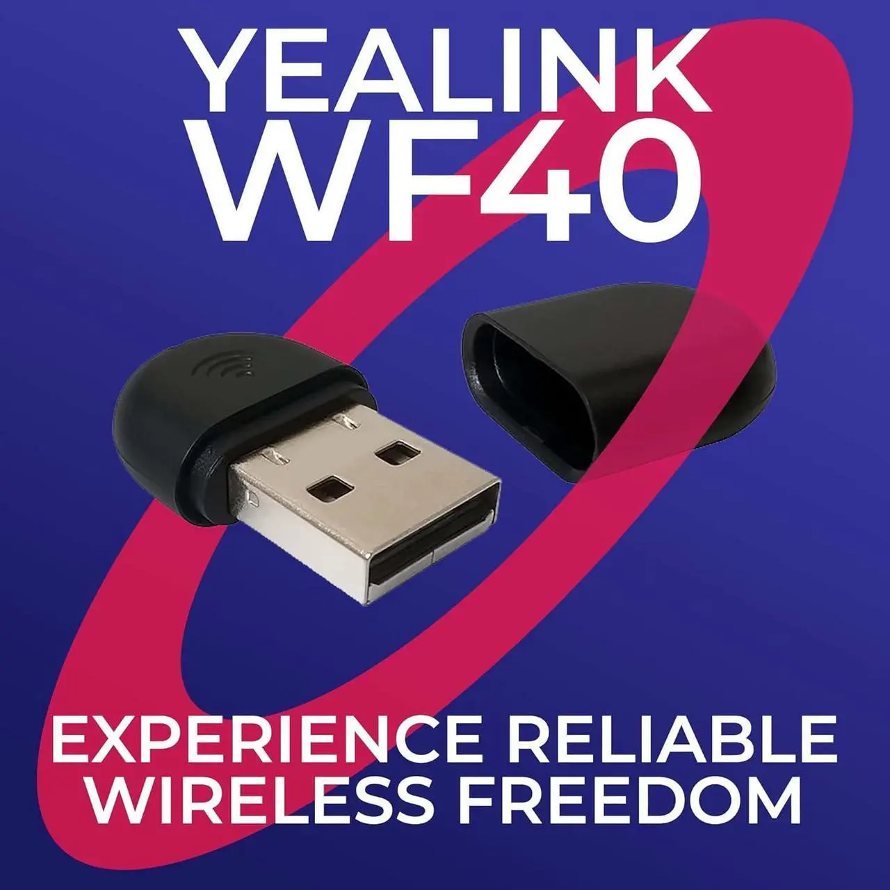 Alt view image 4 of 5 - Yealink WF40 USB Wi-Fi Dongle Adapter for Desk Phones - Compatible Phone Models - T27G, T29G, T46G, T48G, T41S, T42S, T46S, T48S, T52S, T54S, T42U, T43U, T46U, T48U, Global Teck Microfiber Cloth