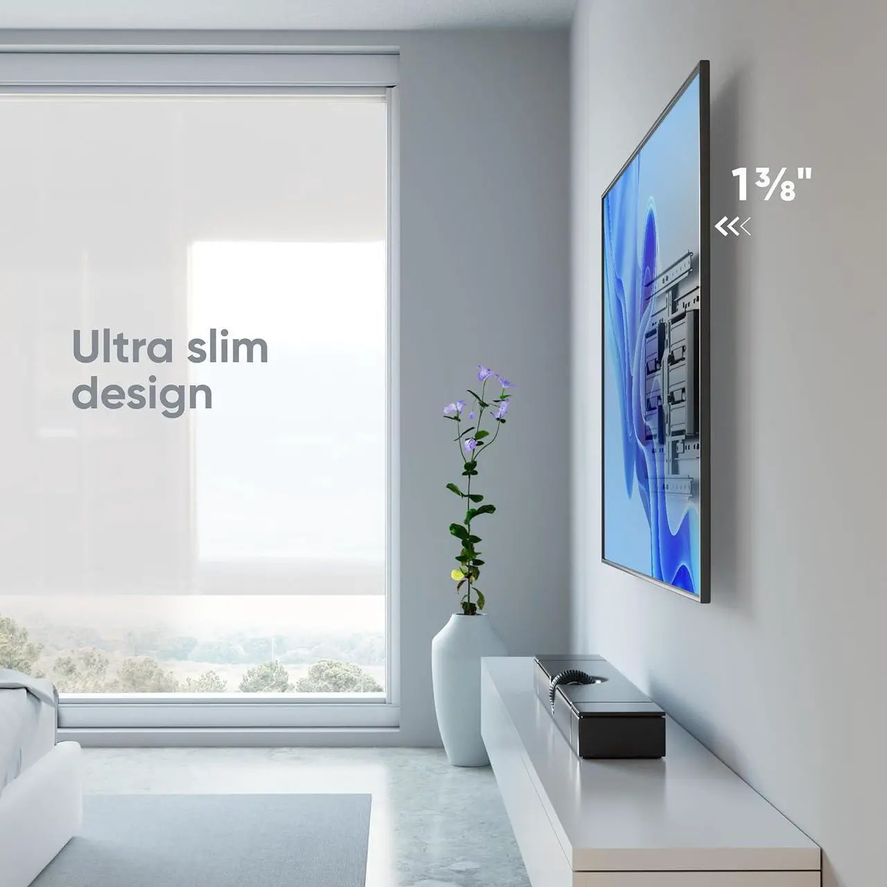 ONKRON Full Motion TV Wall Mount for 32-90 Inch TVs up to 110 lbs ...