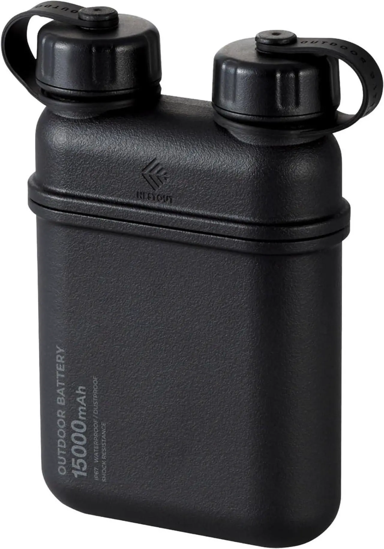 Main image of ELECOM NESTOUT Rugged Power Bank, 15000mAh Outdoor Charger, 32W USB-C Fast Charging PD, Waterproof IP67, Durable Shockproof, Battery Pack for iPhone Tablet Hiking Travel Camping (Black, 15000mAh)