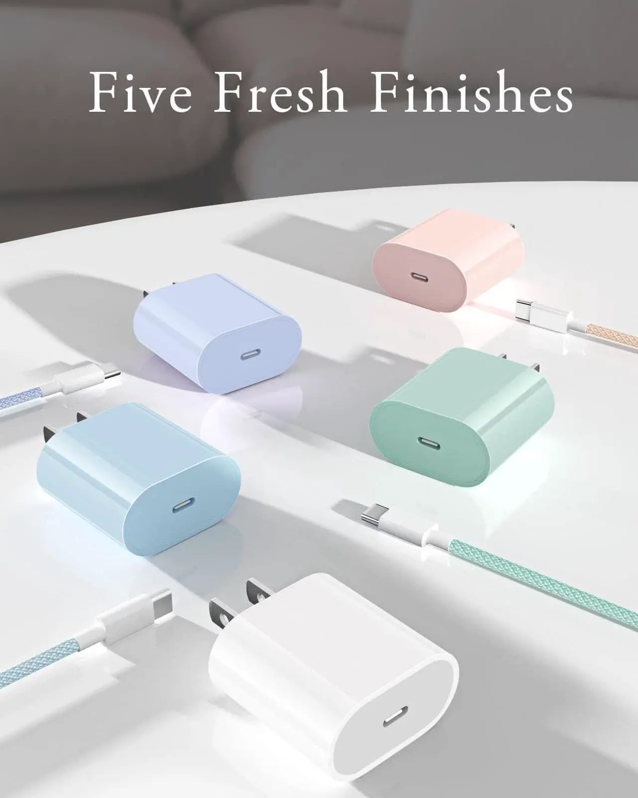 Alt view image 7 of 7 - 20W USB C Fast Charger for iPad Pro 13/12.9/11 inch, iPad Air 13/11 inch/5/4th Generation, iPad 10th Generation, iPad 11th, iPad Mini 6/7, Fast Charger Block with 6.6ft USB C to C Charging Cable