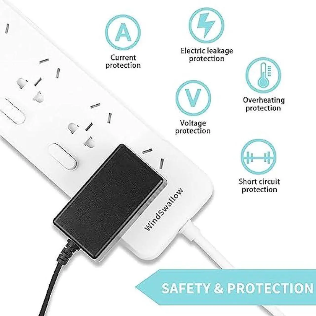 Alt view image 2 of 6 - 15V 2A DC Power Supply Charger (Input AC 100V-240V, Output DC 15 Volt 2 Amp 30 Watt) Charger Power Supply 15V 30W 2A Adapter Switching Transformer Converter with 5.5mm x 2.5mm Universal