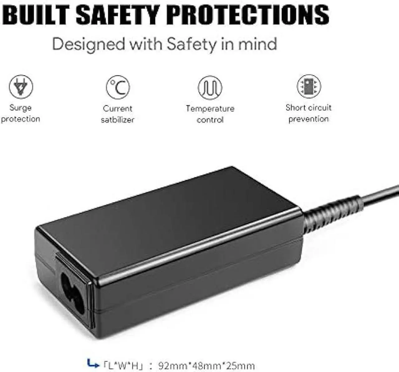 Alt view image 7 of 7 - KFD 15V 4A Universal Power Supply for Neewer LUME Cube Right Light Power Cord Anker Soundcore Rave Mini A3390,BeoPlay A2 Sony SRS-XB3 Speaker Native Instruments NI Traktor Kontrol Charger Adapter