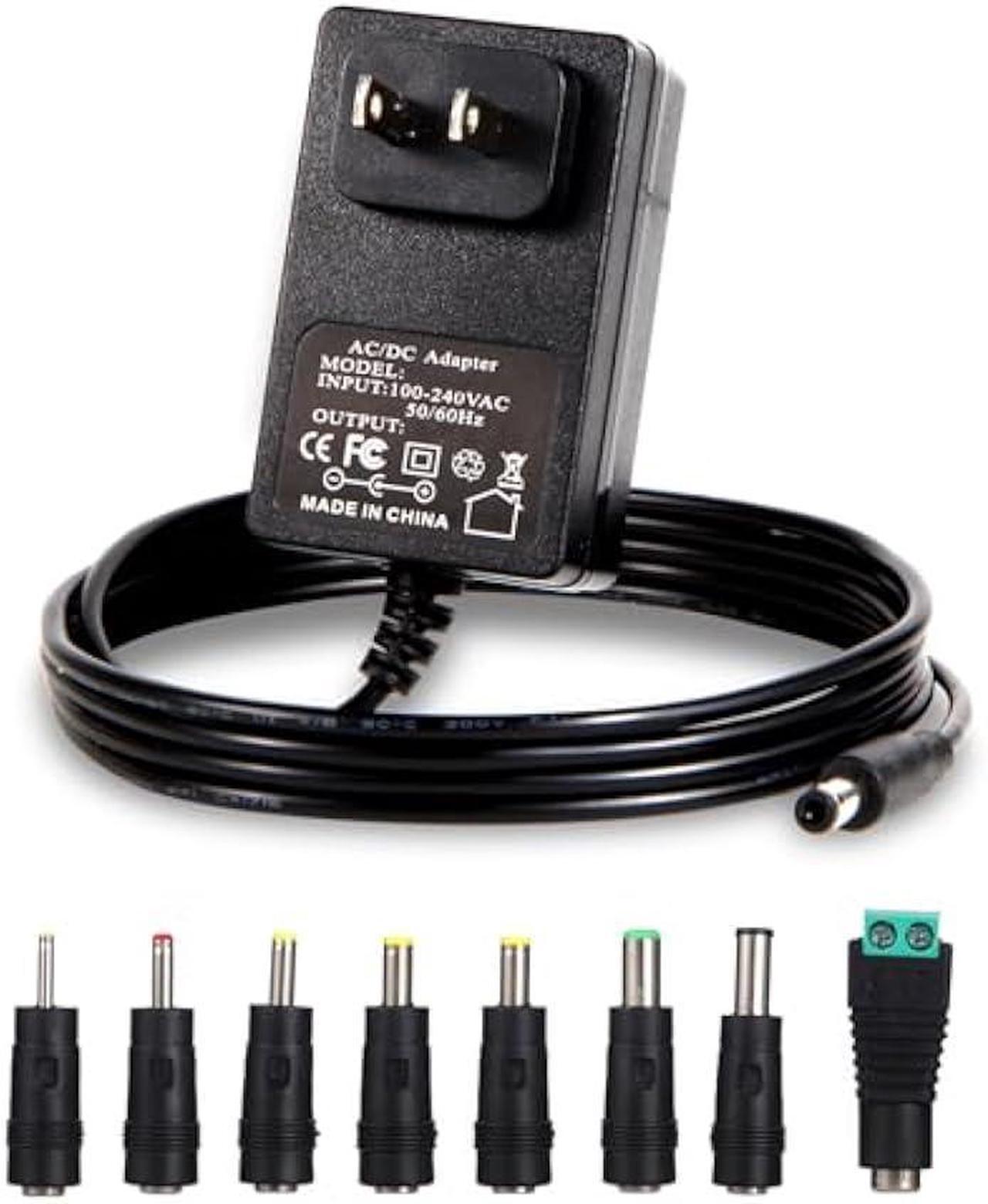 Main image of 18V AC DC Power Supply Adapter 18Volt 1 Amp Charger DC 18V 1A Power Cord with 8 Interchangeable Jacks for 100mA 200mA 300mA 400mA 500mA 600mA 800mA 900mA 1000mA Electronics