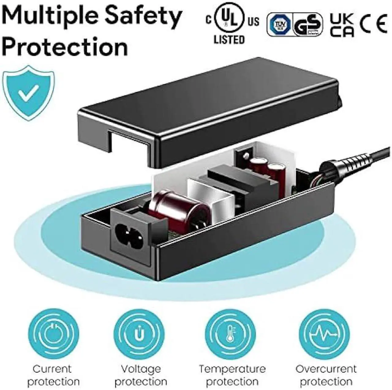 Alt view image 3 of 7 - KFD 15V 4A Universal Power Supply for Neewer LUME Cube Right Light Power Cord Anker Soundcore Rave Mini A3390,BeoPlay A2 Sony SRS-XB3 Speaker Native Instruments NI Traktor Kontrol Charger Adapter