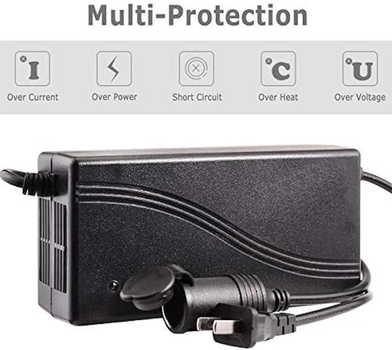 Alt view image 3 of 6 - 180W AC to DC Converter 110v 220V to 12V Car Cigarette Lighter Socket AC DC Power Supply Adapter 12V 15A for Air Compressor Tire Inflator Refrigerator and Other 12V Devices Under 180W
