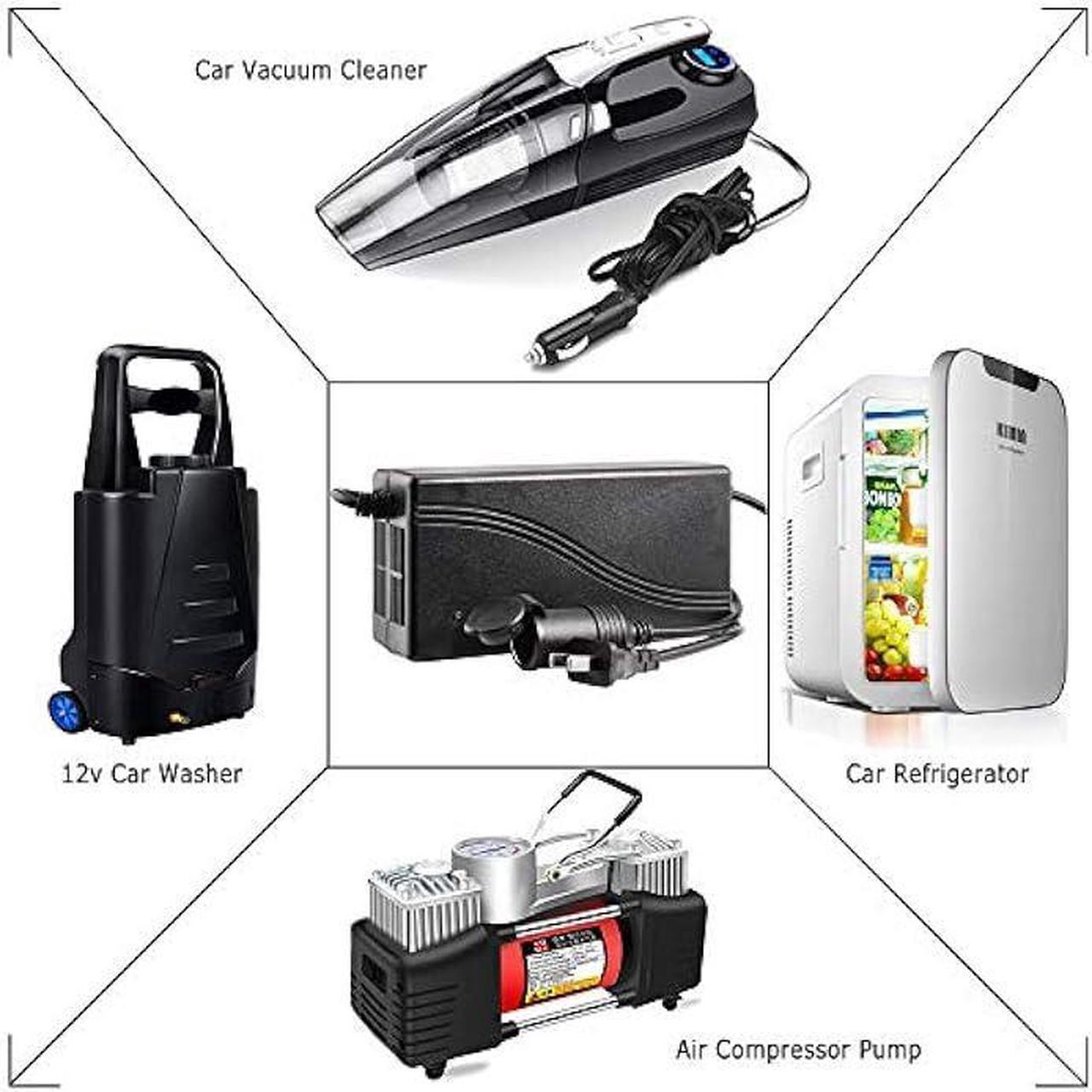 Alt view image 6 of 6 - 180W AC to DC Converter 110v 220V to 12V Car Cigarette Lighter Socket AC DC Power Supply Adapter 12V 15A for Air Compressor Tire Inflator Refrigerator and Other 12V Devices Under 180W