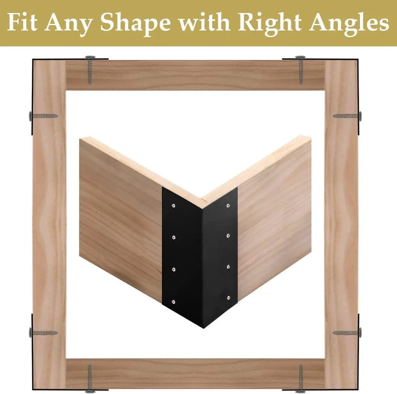Alt view image 4 of 6 - Set of 4 Raised Garden Bed Corner Brackets for Elevated Beds, Compatible with 10-12 Inch Garden Bed Heights DIY Flower or Vegetable Garden