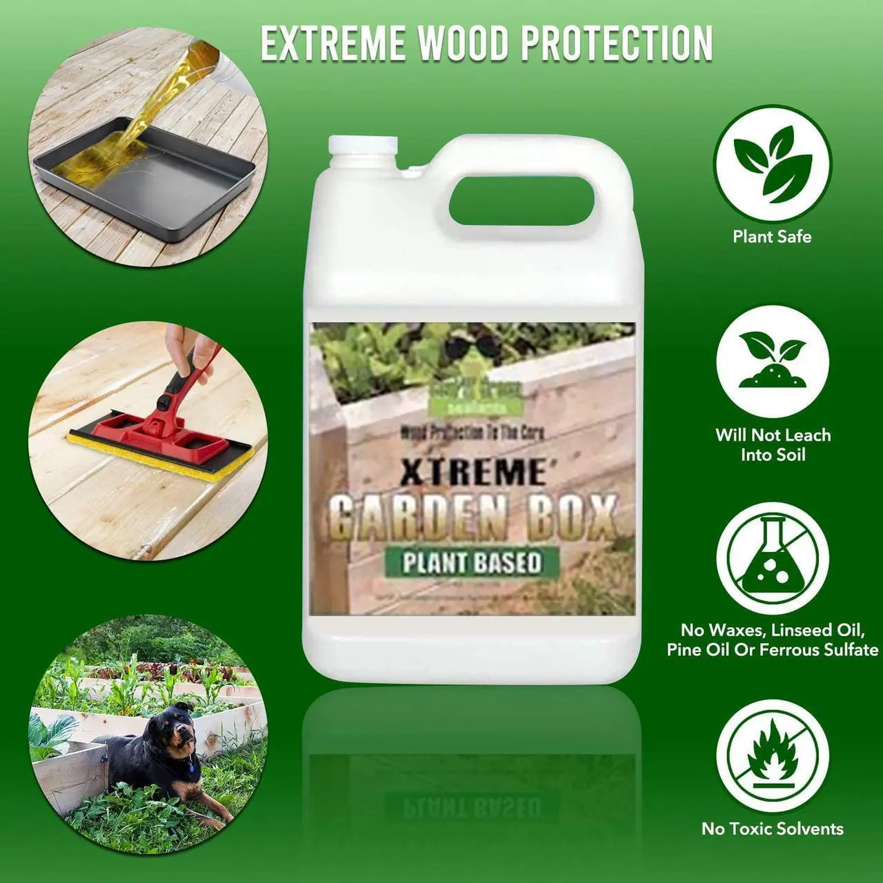 Alt view image 3 of 6 - Garden Box Sealer | FDA Food Contact Safe Plant-Based Wood Sealant for Raised Beds, Planters & Pet Houses. Protects All Wood Types from Water & Weather Damage | Eco-Friendly Sustainable Solution