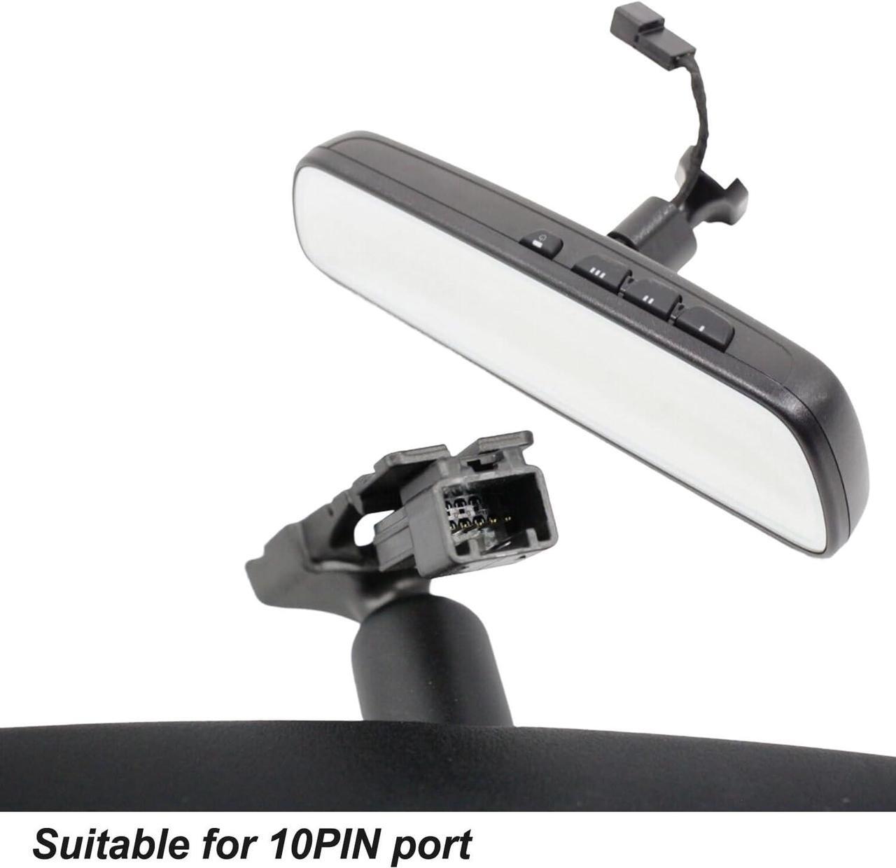 Alt view image 3 of 5 - Dash cam Power Adapter for Hyundai Tucson Santa Fe Elantra Sonata,KIA Sportage K5 and More Select Models,10pin with Auto-Dimming,USB Power Source from Rearview Mirror,Plug and Play,Hide The Wires