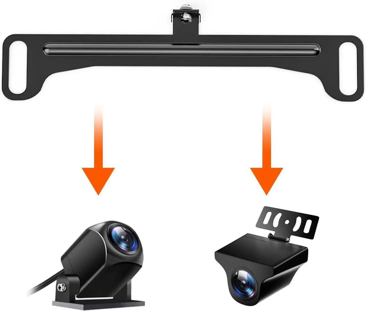 Alt view image 2 of 6 - WOLFBOX Reverse Rear Camera License Plate Bracket, Installation Holder for Backup View Camera (Suitable for WOLFBOX Rear Camera of G840H/G890/G850/G840S/G930/G900/G900PRO/G850PRO/G900 Tripro)