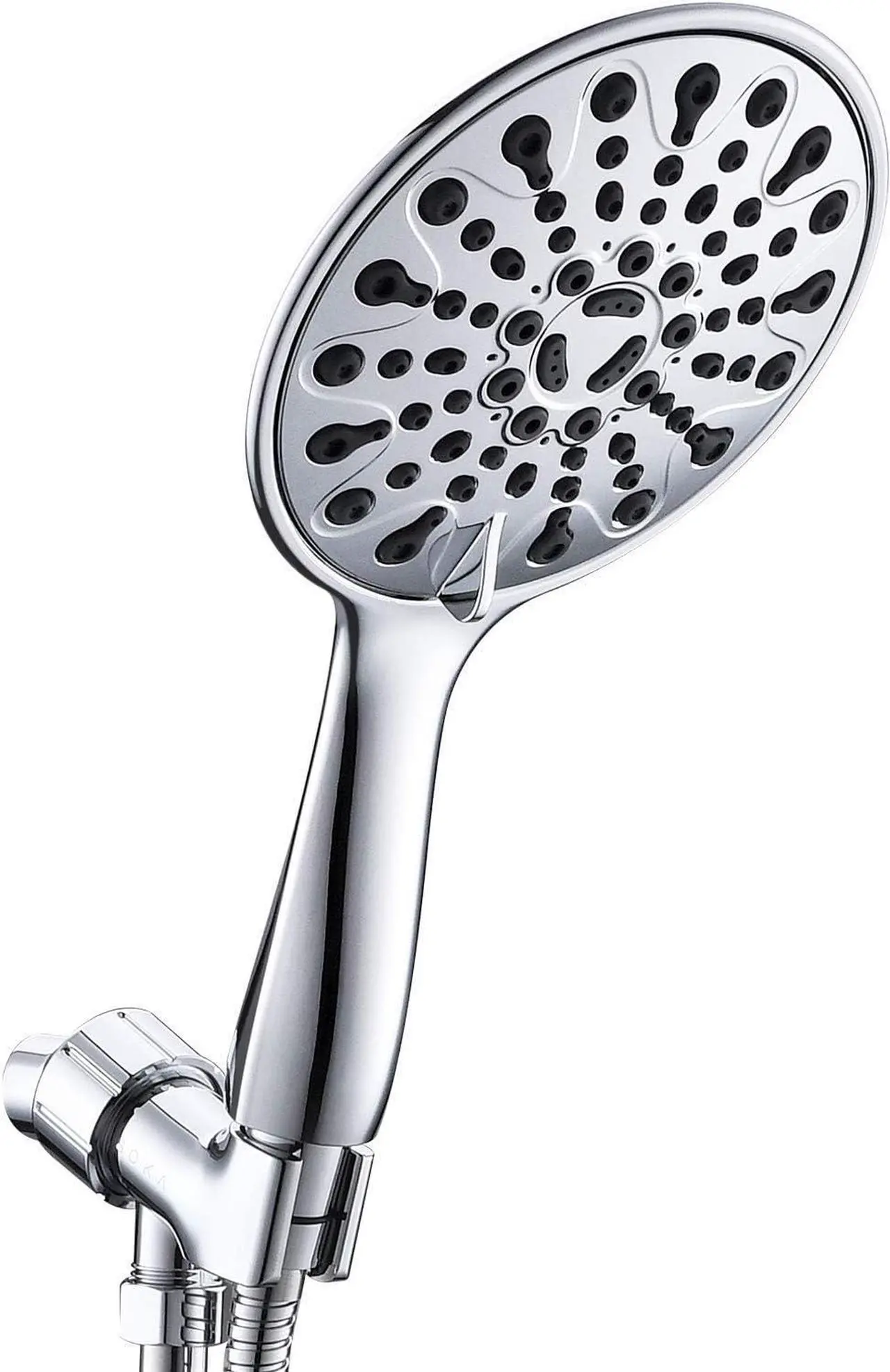 Main image of High Pressure Shower Heads with 6 Spray Setting Massage Spa 6" Showerhead with Handheld Shower Head with Extra Long Hose 59 Inches(5 FeetAnd Adjustable Bracket Chrome