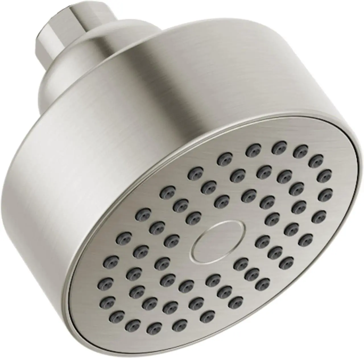 Main image of Delta Faucet Modern 3.5-inch Single-Spray Shower Head, Brushed Nickel Round Shower Head, High Pressure Shower Head, 1.75 GPM Flow Rate, Stainless RP101842SS