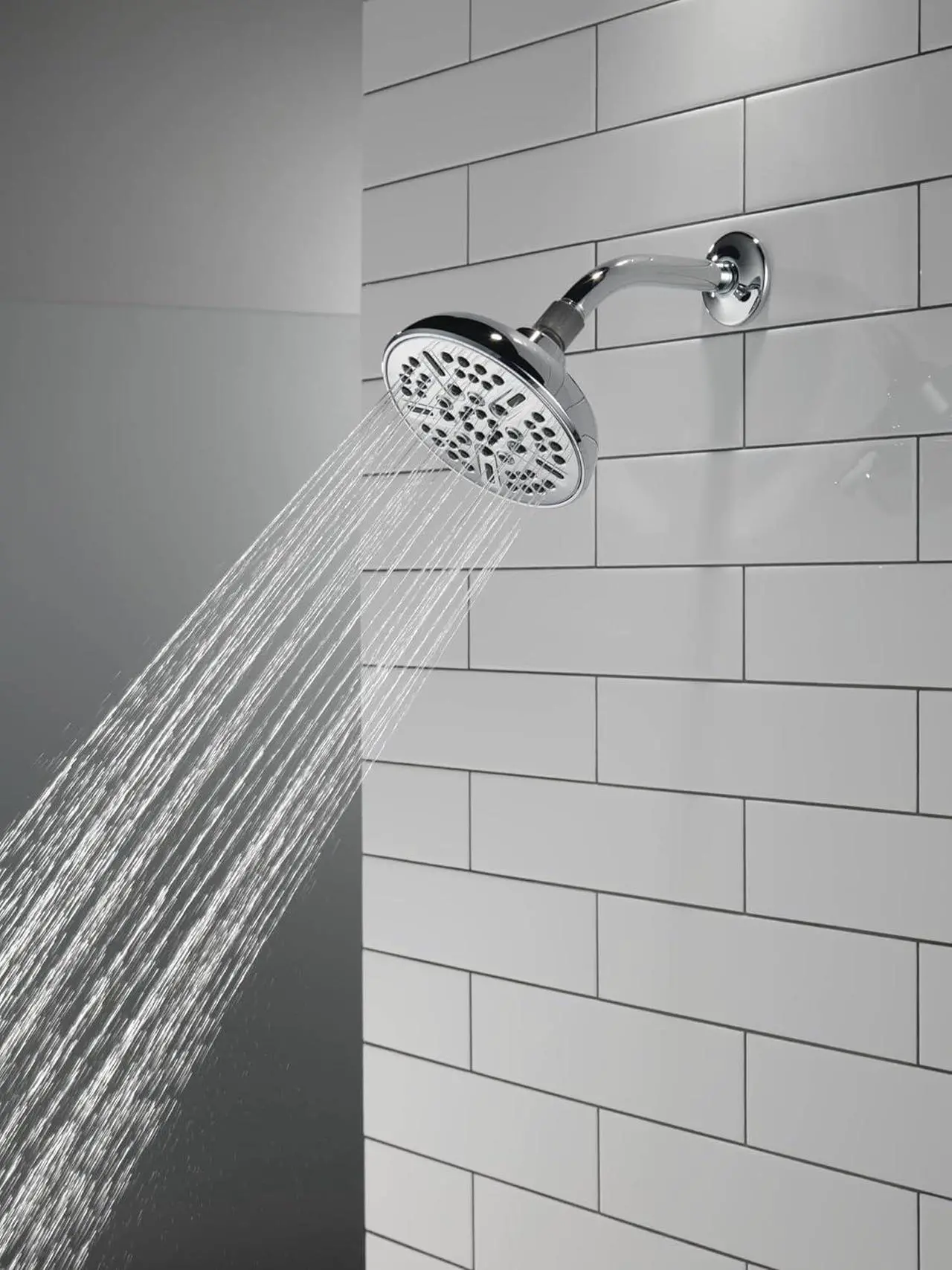 Alt view image 2 of 6 - Delta Faucet 8-Spray Touch-Clean Chrome Shower Head, Delta Shower Heads, Showerhead, Shower Head Chrome, 1.75 GPM Water Flow, Chrome 75898C
