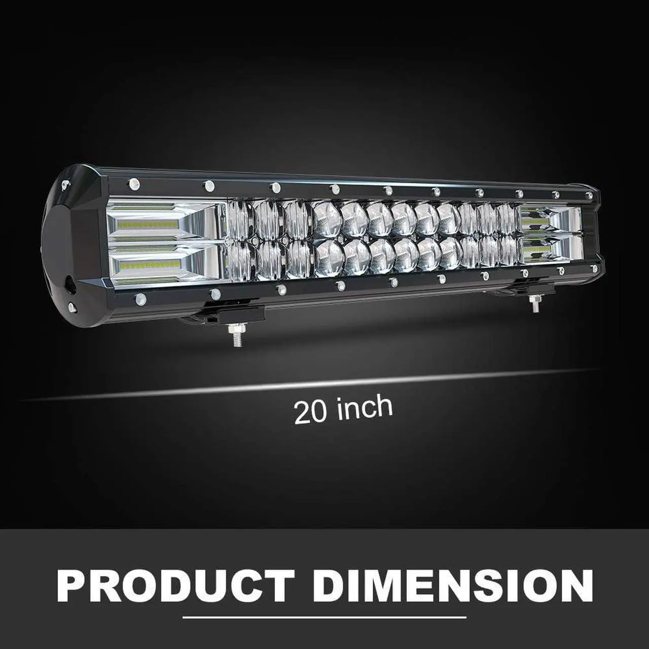 Alt view image 2 of 7 - DOT Approved 20Inch Spot Flood Combo Led Light Bar Reverse+4pcs 4Inch Light Cube pods for Front Rear Bumper Brush Bull Grille Trails Truck for Can am Maverick Polaris Kubota Honda JK TJ JL XJ Truck