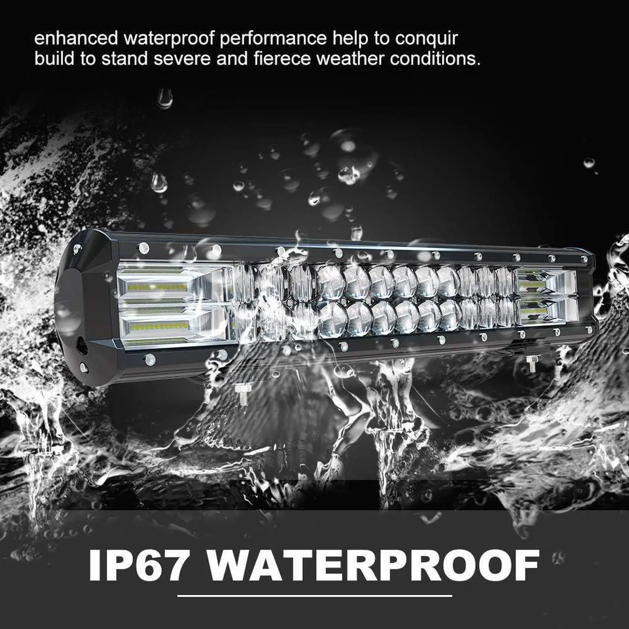 Alt view image 4 of 7 - DOT Approved 20Inch Spot Flood Combo Led Light Bar Reverse+4pcs 4Inch Light Cube pods for Front Rear Bumper Brush Bull Grille Trails Truck for Can am Maverick Polaris Kubota Honda JK TJ JL XJ Truck