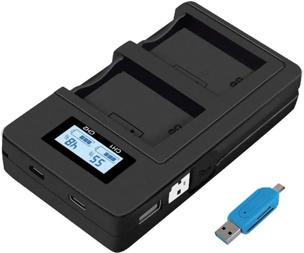 Main image of CITYORK LP E12 Camera Battery Charger LCD USB Charger for Canon M 100D Kiss X7 Rebel SL1 EOS M10 EOS M50 DSLR